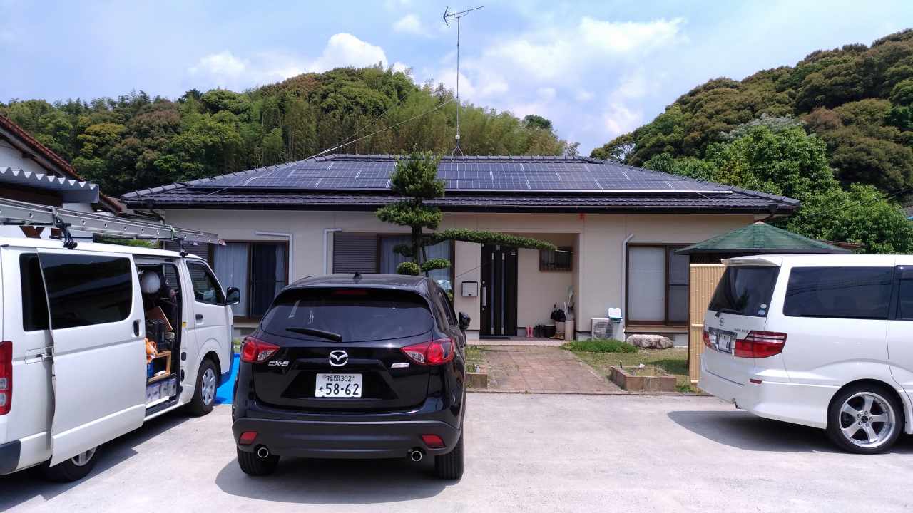 太陽光発電システム＿福岡県飯塚市神﨑邸