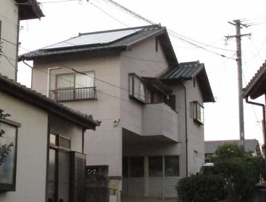 太陽光発電システム　長崎県東彼杵郡　川内邸