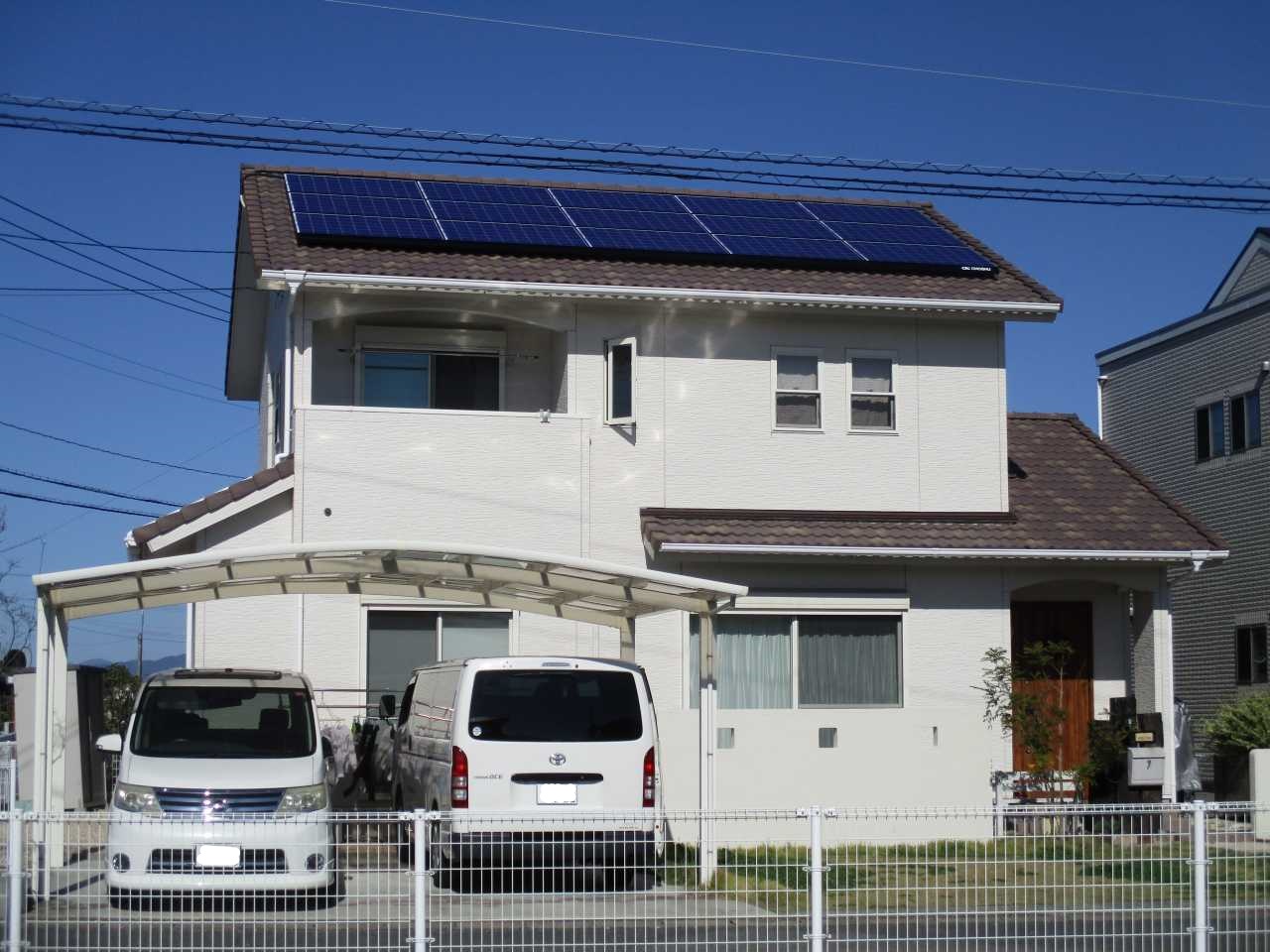 太陽光発電システム　佐賀県佐賀市　吉田邸
