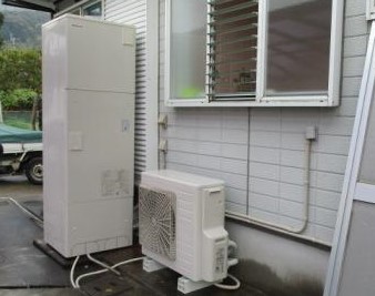 エコキュート設置工事　長崎県松浦市　末永邸
