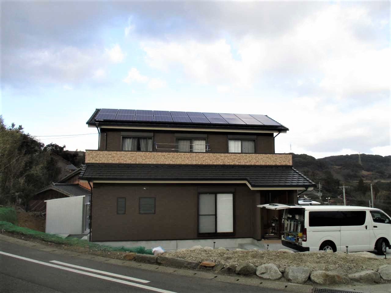 太陽光発電システム工事　佐賀県唐津市　高田邸