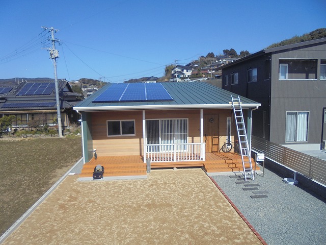 太陽光発電システム工事　長崎県東彼杵郡　出口邸