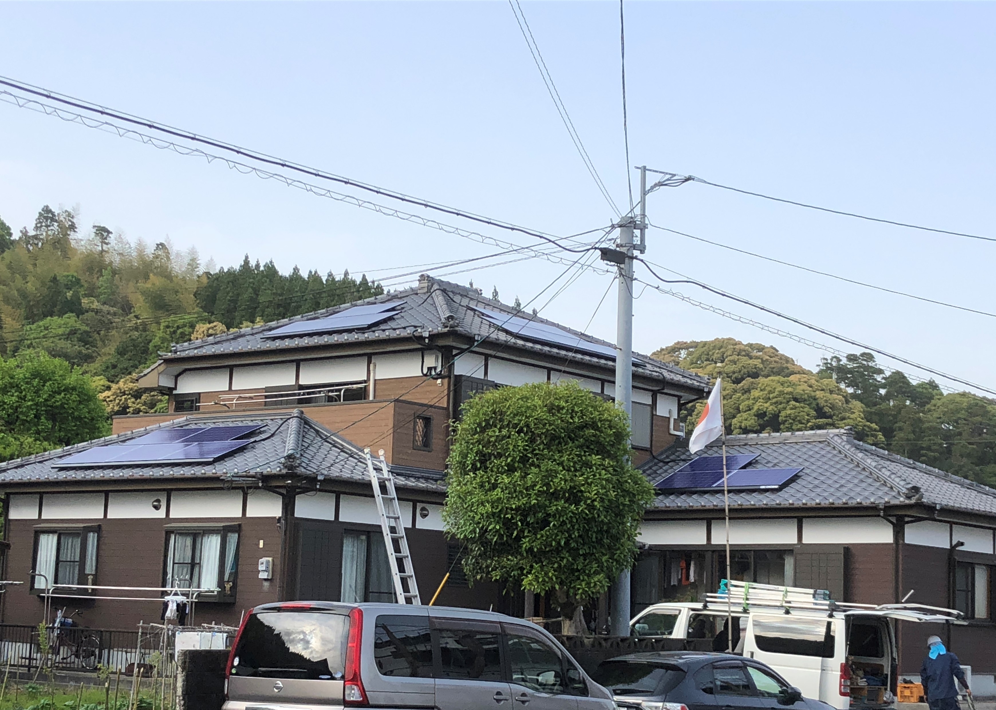 太陽光発電システム設置工事　宮崎県日南市　日高邸