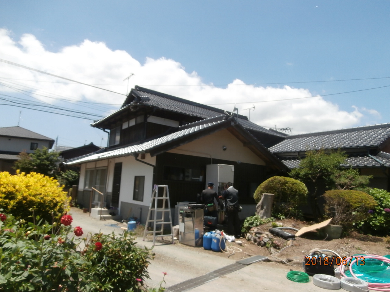 太陽光発電システム設置工事　福岡県小郡市　内山邸