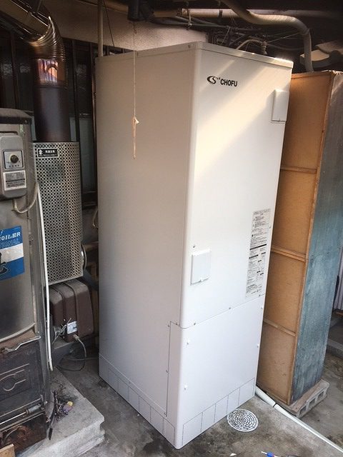 エコキュート設置工事　福岡県久留米市　重松邸
