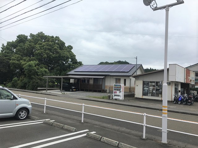 太陽光発電システム設置工事　宮崎県日南市　倉富邸