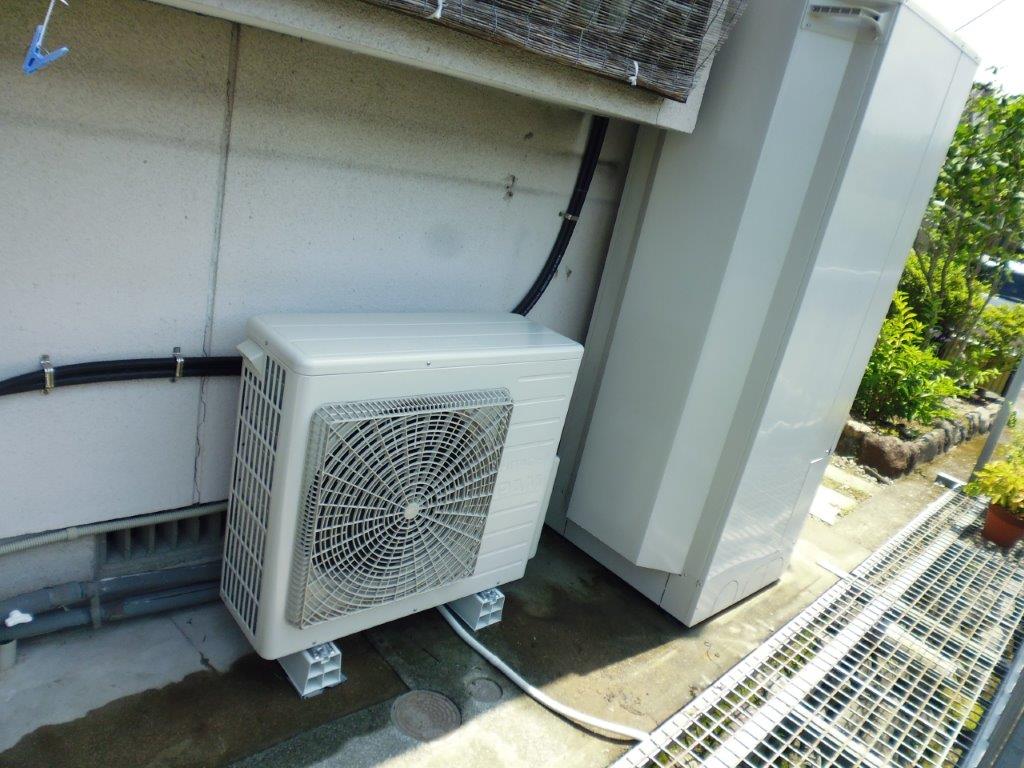 エコキュート設置工事　福岡県うきは市　菅谷邸