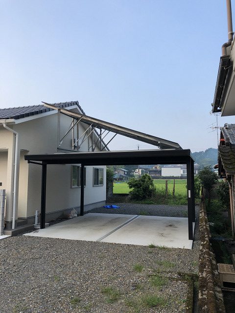 太陽光発電システム工事　宮崎県都城市　伊集院邸