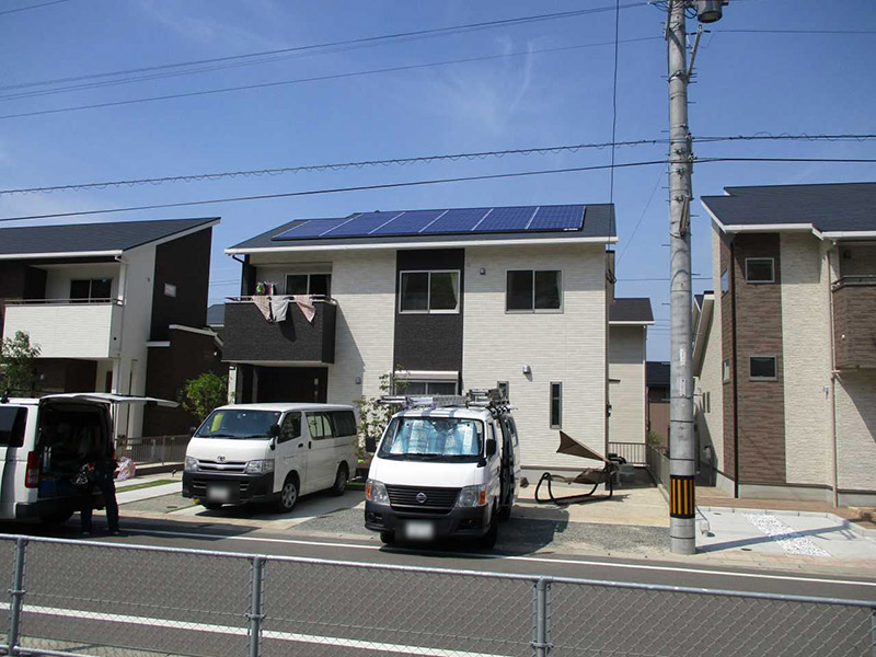 太陽光発電システム設置工事　福岡県春日市　田中邸