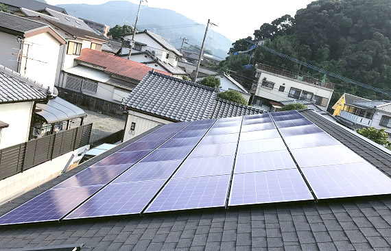 太陽光発電システム設置工事　宮崎県児湯郡　甲斐邸