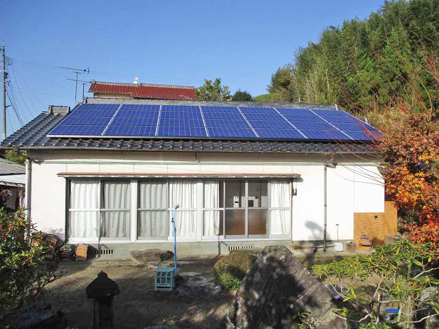太陽光発電システム設置工事｜福岡県田川郡｜?松邸