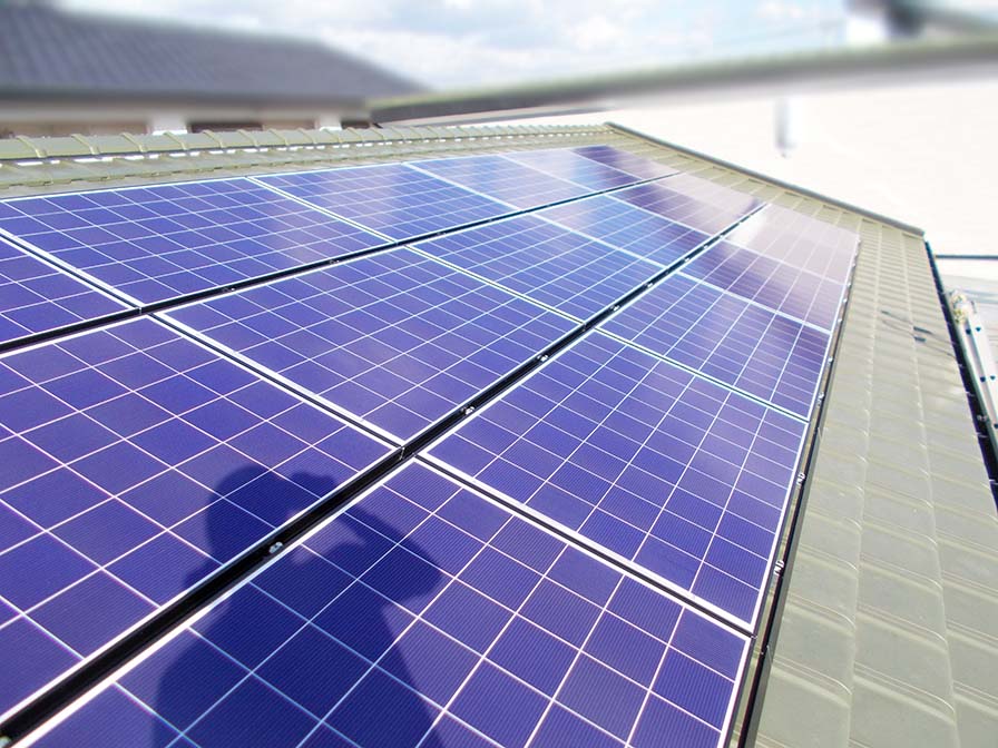 太陽光発電システム設置工事｜福岡県朝倉郡｜手島様邸