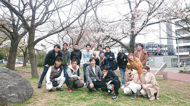 山王公園でお花見会しました！