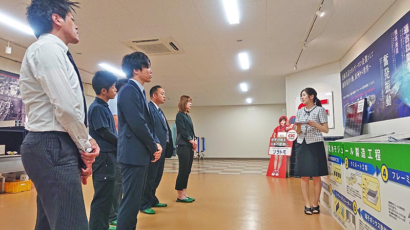 2019年6月に長州産業の工場見学にお邪魔させていただきました！