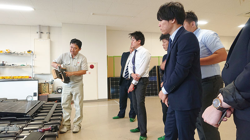 2019年6月に長州産業の工場見学にお邪魔させていただきました！