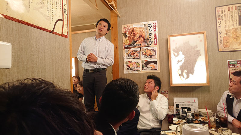 専務の熱い語り