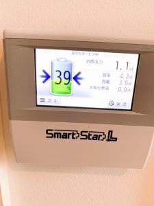 宮崎県延岡市のK様邸にて、蓄電システムを設置しました≪モニター≫
