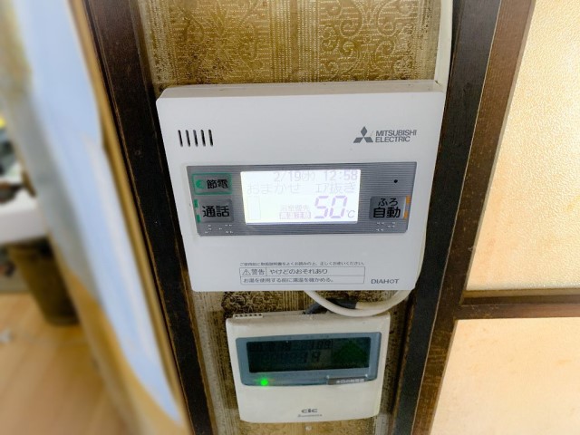 福岡県久留米市のエコキュート設置しました≪台所リモコン≫