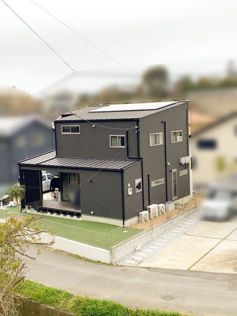 福岡県糟屋郡のE様邸にて、太陽光発電システムを設置をしました！