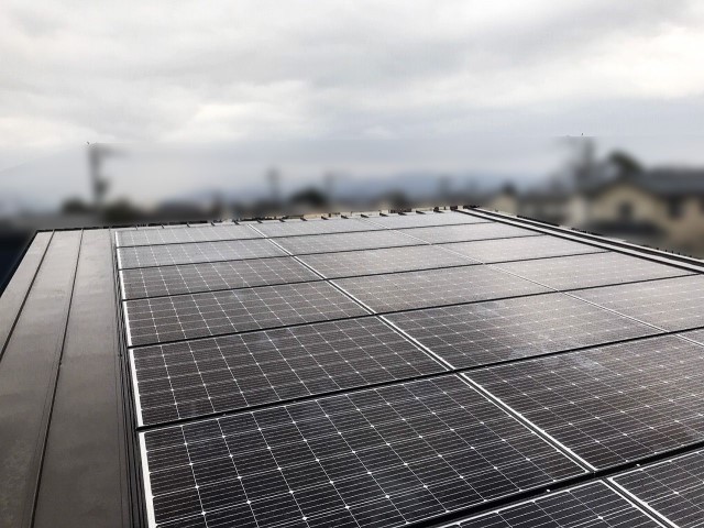 福井県福井市のK様邸にて、太陽光発電システムを設置しました≪施工後≫