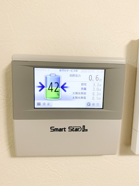 宮﨑県小林市のO様邸にて、蓄電池システムの設置をしました≪エネルギーモニター≫
