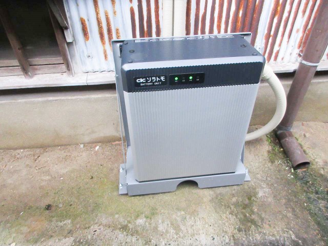 福岡県嘉麻市のN様邸にて、蓄電システムの設置をしました≪施工後≫