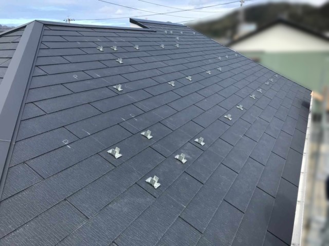 岐阜県加茂郡のO様邸にて、太陽光発電システムを設置しました≪施工中≫