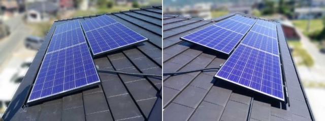 福岡県福津市のI様邸にて、太陽光発電システムを設置しました≪施工後≫
