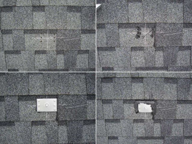 福岡県福津市のS様邸にて、太陽光発電システムを設置しました≪施工中≫アンカー金具