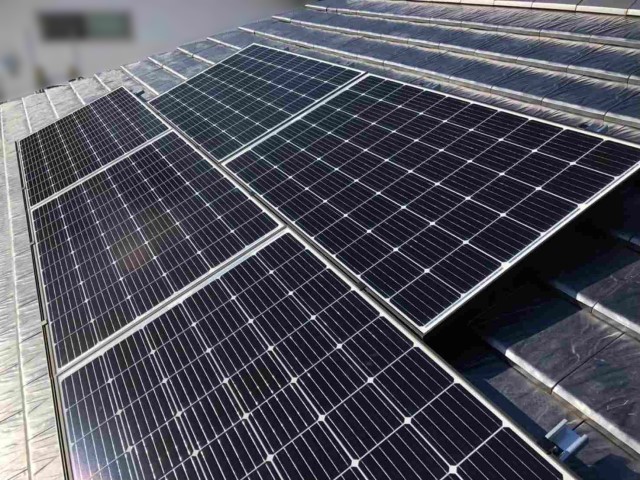 愛知県豊田市のH様邸にて、太陽光発電システムを設置しました≪施工後≫