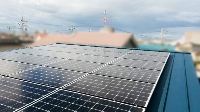 岡山県岡山市のF様邸にて、太陽光発電システムを設置しました≪施工後≫
