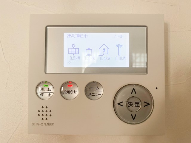 岡山県岡山市のT様邸にて、蓄電システムを設置しました≪リモコン≫