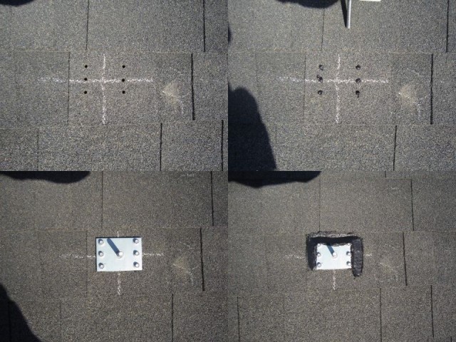 福岡県のT様邸にて、太陽光発電システムを設置しました≪施工中≫