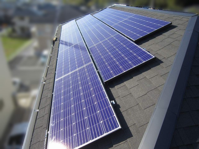 福岡県のT様邸にて、太陽光発電システムを設置しました≪施工後≫