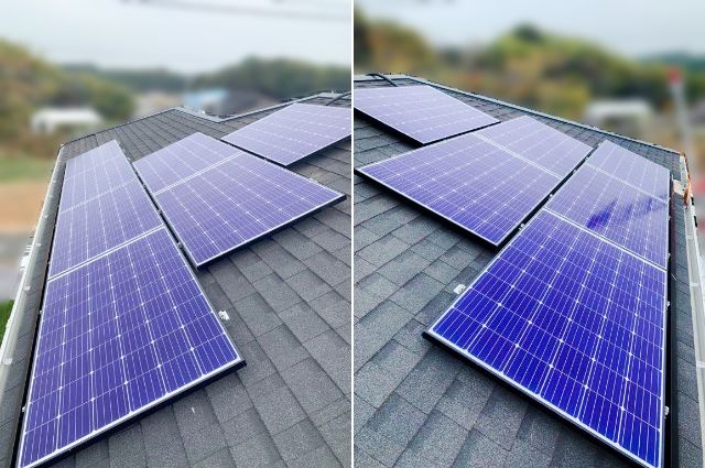 福岡県のS様邸にて、太陽光発電システムを設置しました≪施工後≫