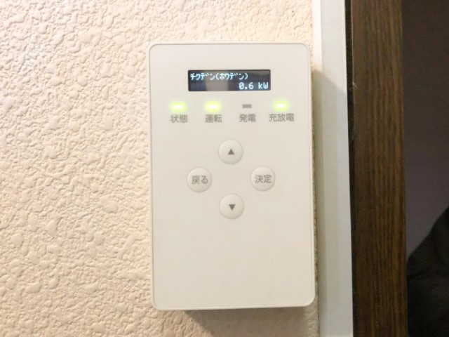 福岡県のY様邸にて、蓄電システムを設置しました≪リモコン≫