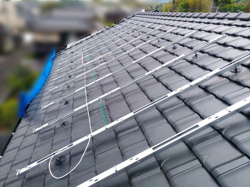 長崎県のK様邸にて、太陽光発電システムを設置しました！