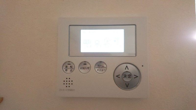宮崎県のF様邸にて、蓄電システムを設置しました！≪表示ユニット≫