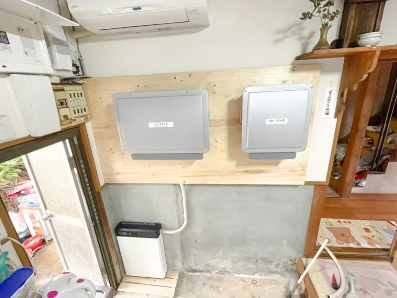 岡山県のF様邸にて、蓄電システムを設置しました！