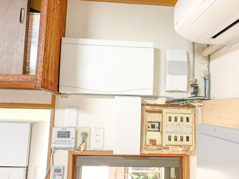 岡山県のF様邸にて、蓄電システムを設置しました！≪分電盤≫
