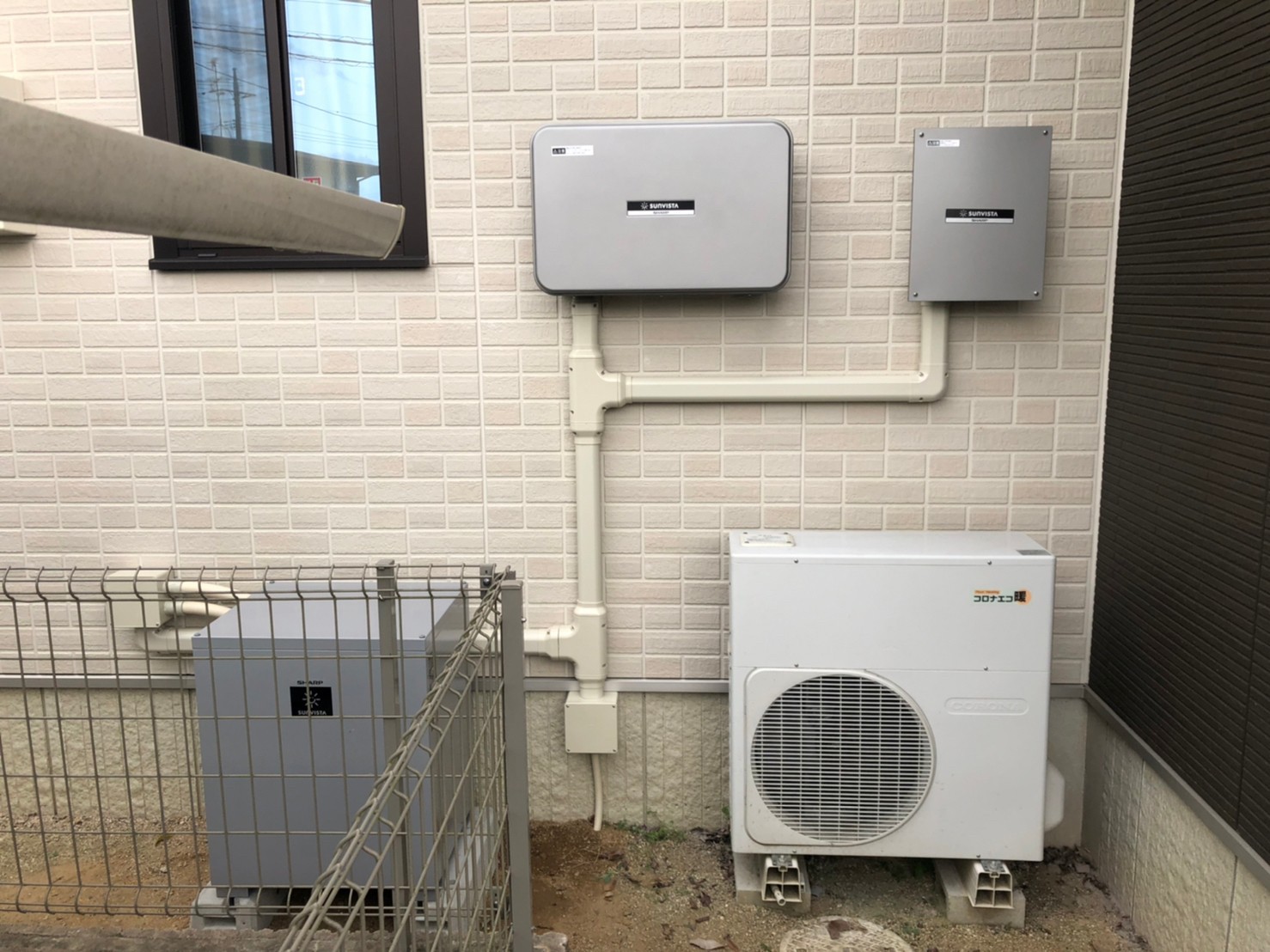岡山県のT様邸にて、シャープ蓄電システムを設置しました！