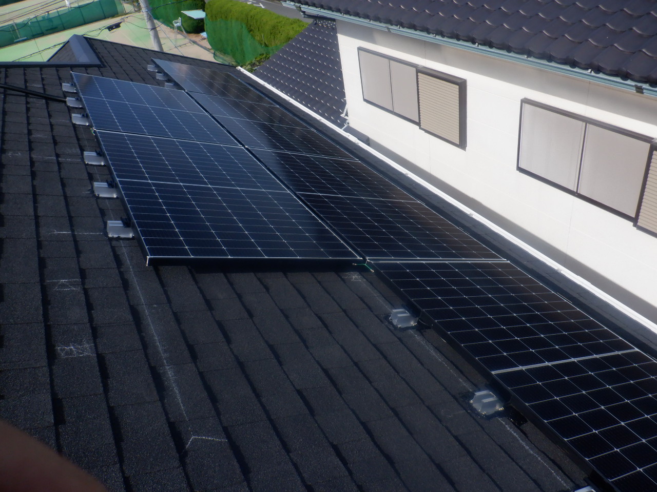 福岡県のI様邸にて、太陽光発電（エクソル）を設置いたしました。