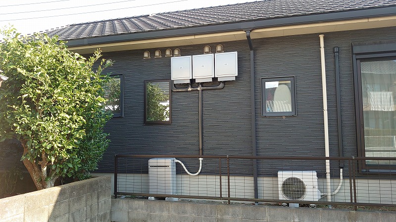 鹿児島県のM様邸にて、蓄電システム（長州）を設置いたしました。