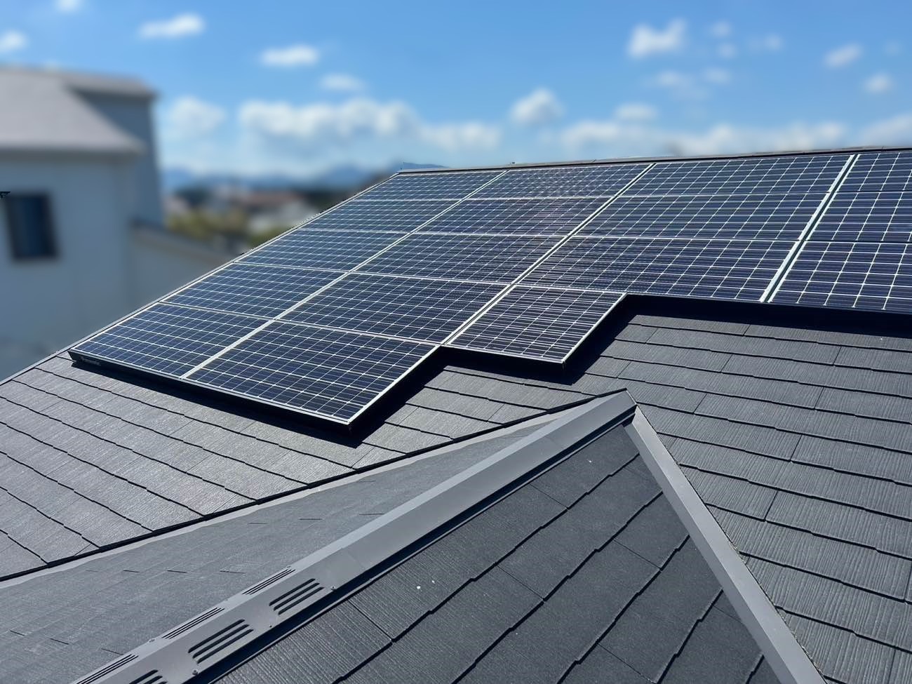 熊本県合志市のO様宅に太陽光発電、蓄電池を設置いたしました