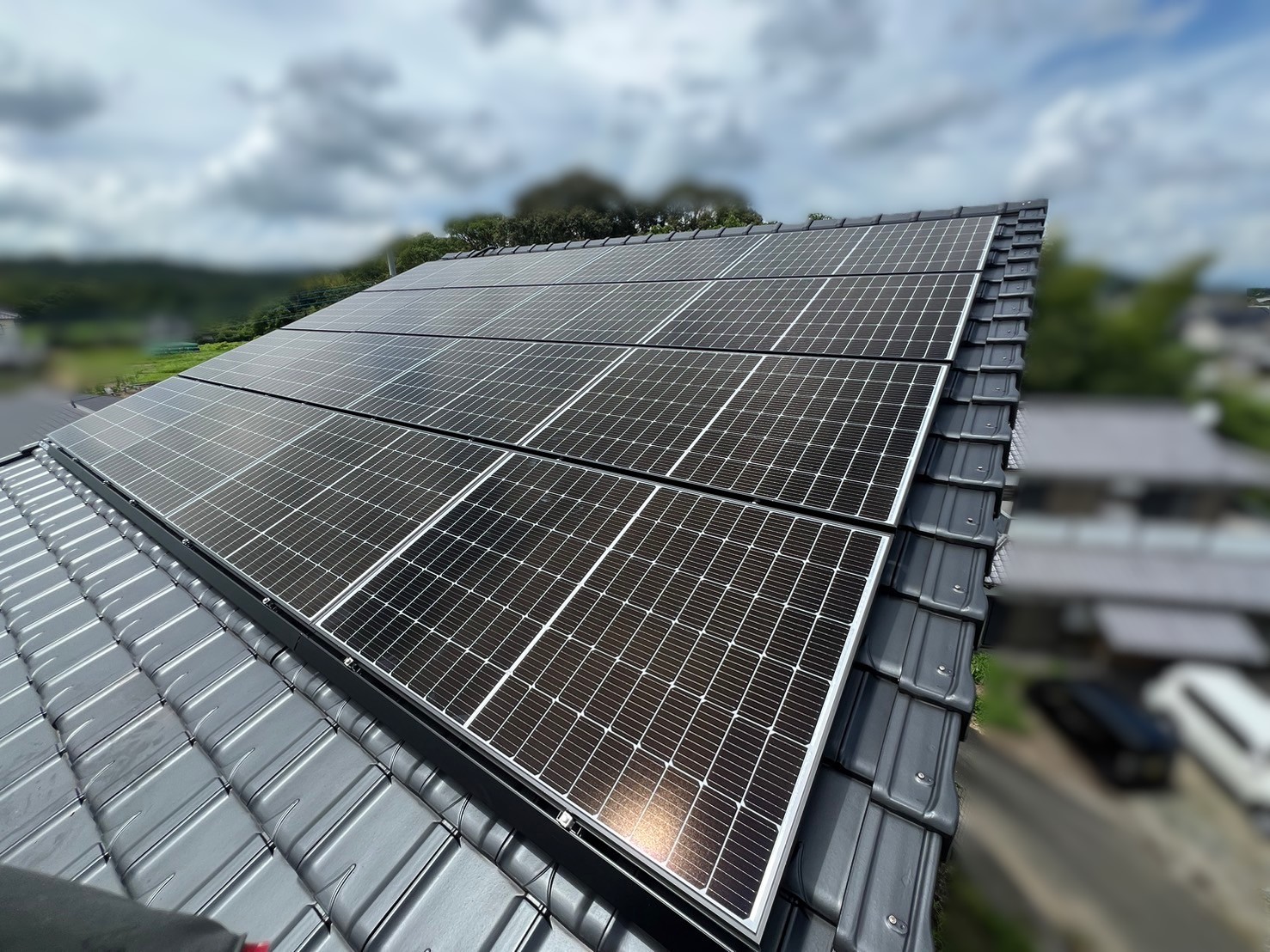 佐賀県鳥栖市のI様宅に太陽光発電、蓄電池を設置いたしました