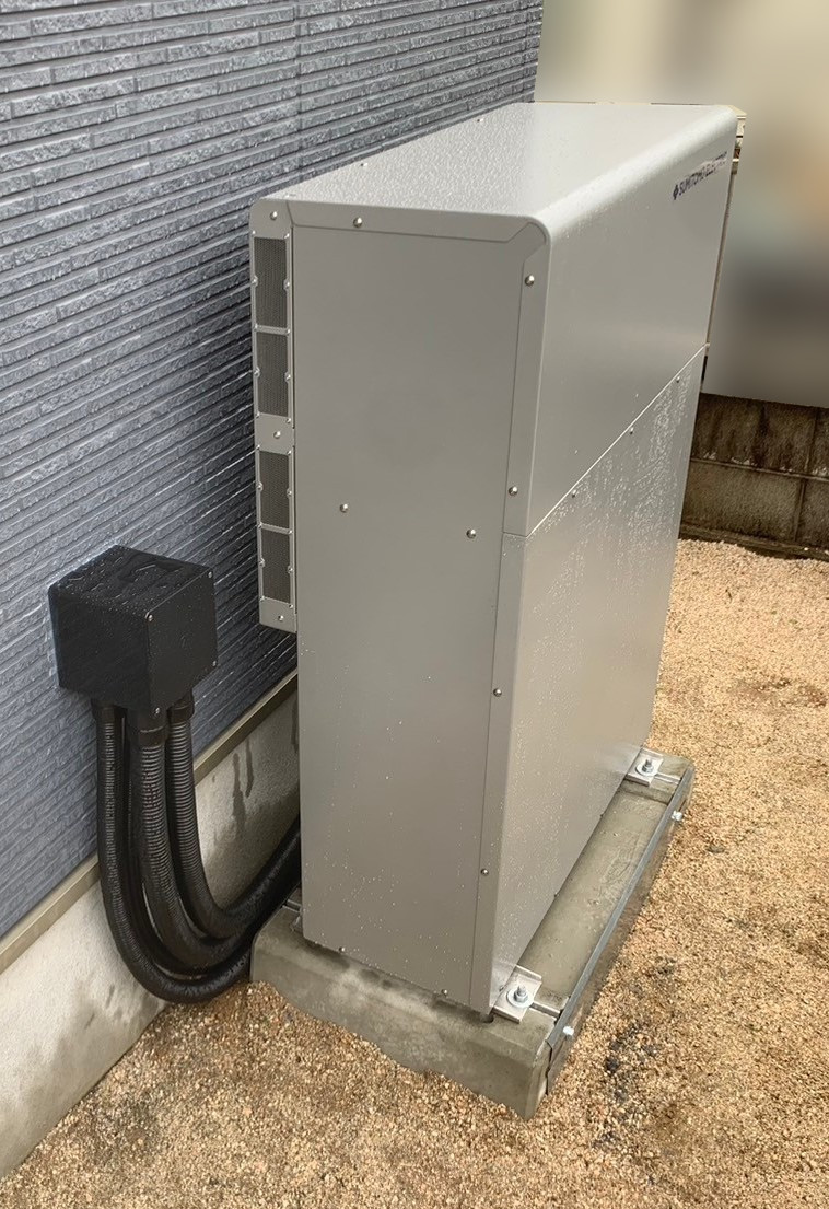 岡山県赤磐市のT様宅に蓄電池を設置いたしました