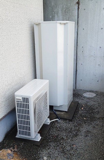鹿児島県霧島市のI様宅にエコキュートを設置いたしました