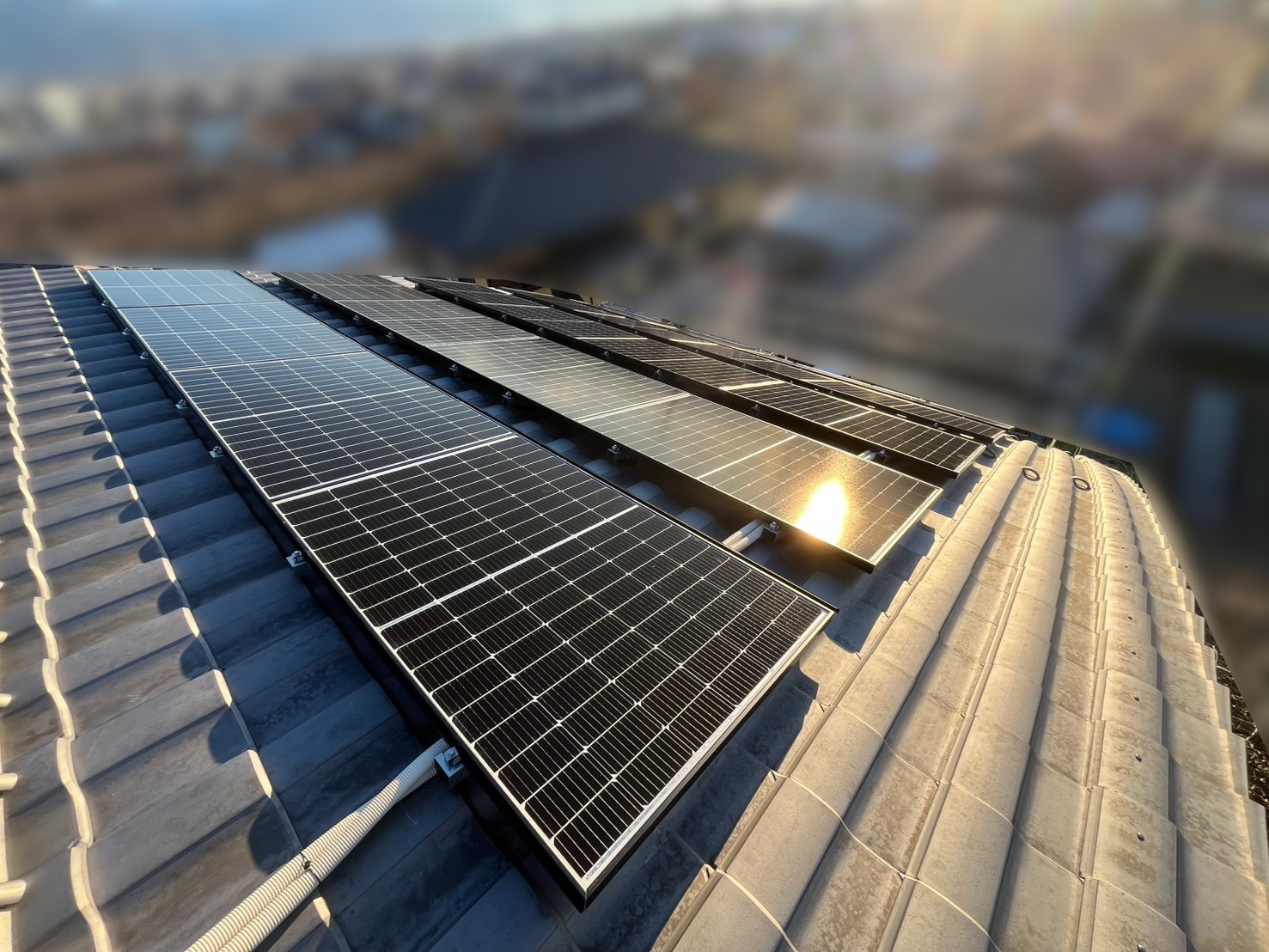 山梨県笛吹市のT様宅に太陽光発電システムを設置いたしました