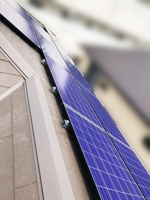 福岡県北九州市のK様邸にて、太陽光発電システムを設置しました≪施工後≫