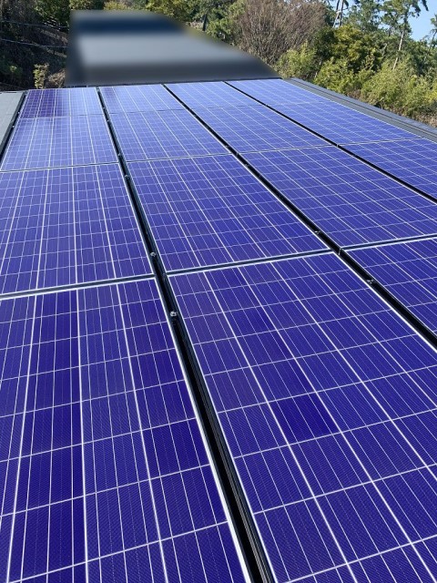 福岡県福岡市のA様邸にて、太陽光発電システムの設置をしました≪パネル≫
